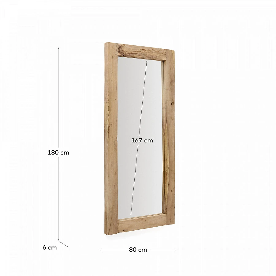 Maden Деревянное зеркало натур. 80 х 180 см - фото 2