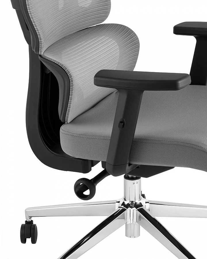 Кресло офисное TopChairs Techno серый - фото 6