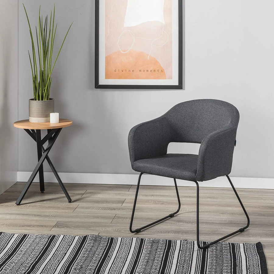 Стул Oscar тёмно-серый/Линк - фото 7