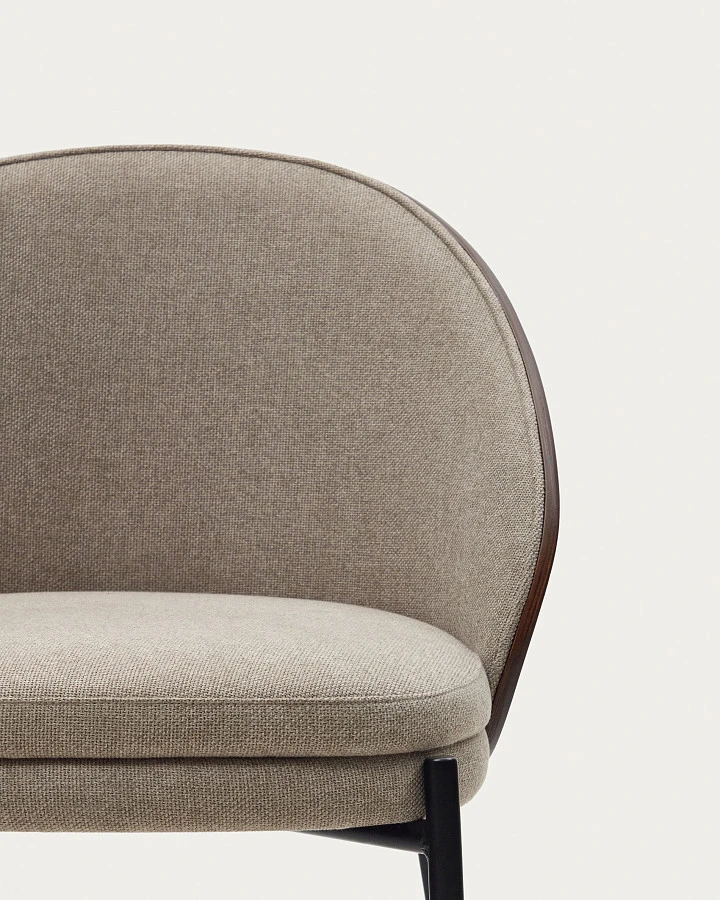 Стул Eamy светло-коричневый из шпона ясеня с отделкой венге - фото 12