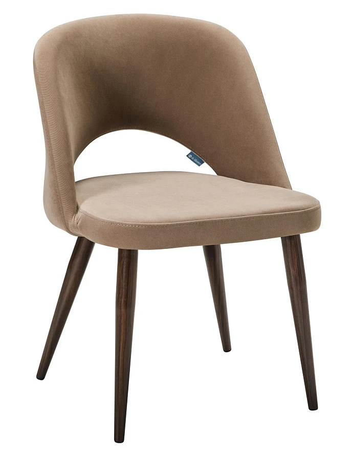 Стул Lars Diag beige/т.орех