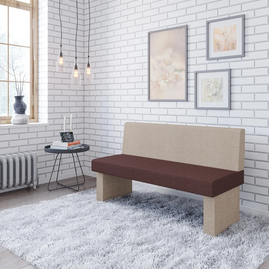 Диван кухон. Ratio 140 beige/coffe 1400*605*890 - фото 3