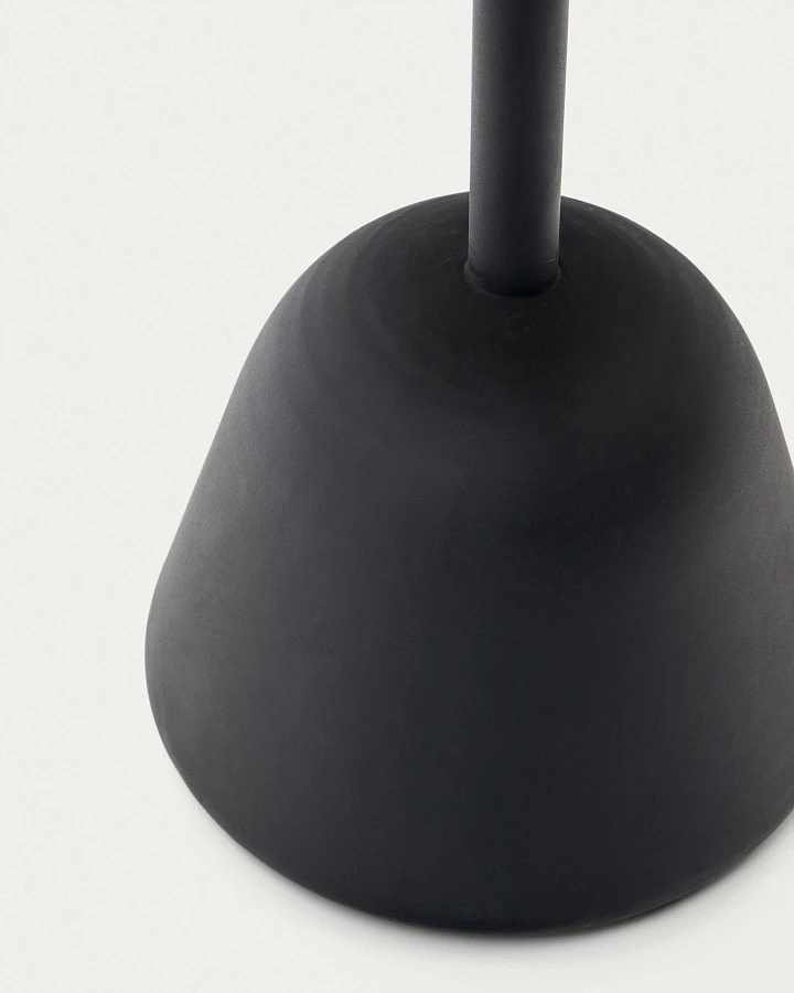 Стол Saura из черного металла со столешницей из акации с отделкой под орех - фото 6