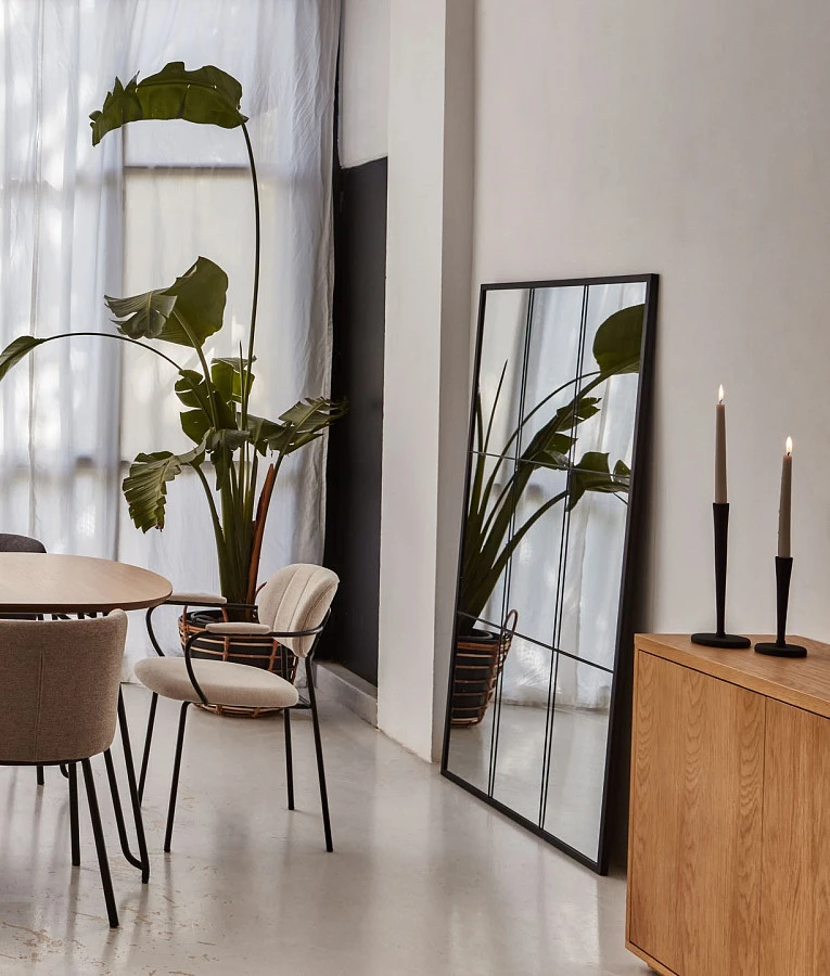 Ulrica Зеркало из черного металла 100 x 160 см - фото 5