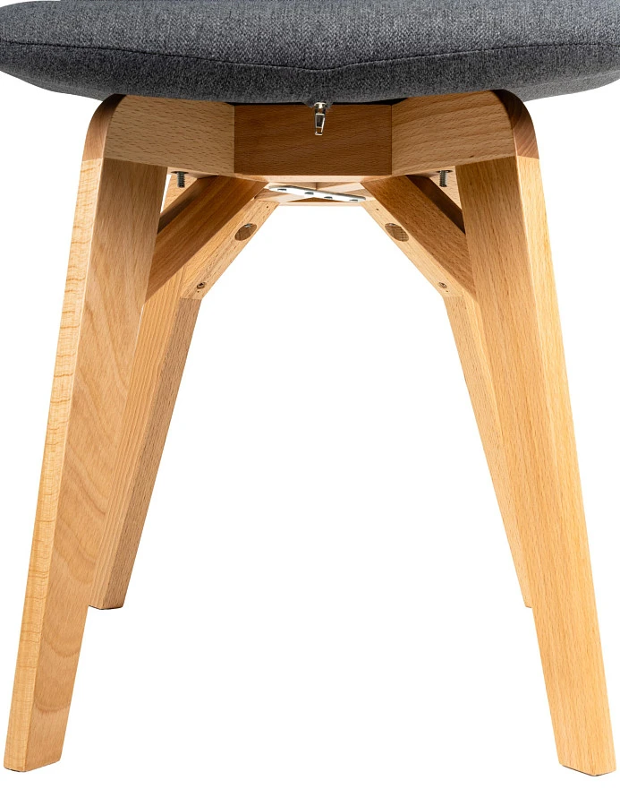 Стул Eames lite тёмно-серый/натур. Бук - фото 6