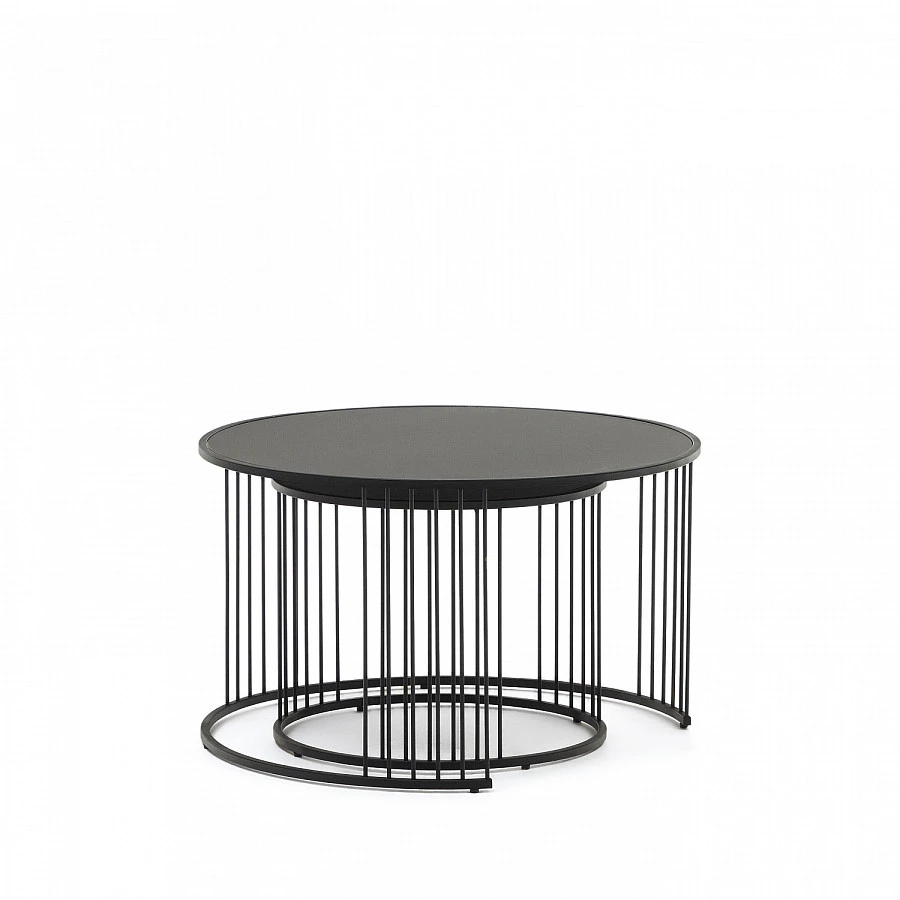 2 стола Hadar 75см/45см-закал.стекло/металл - фото 4