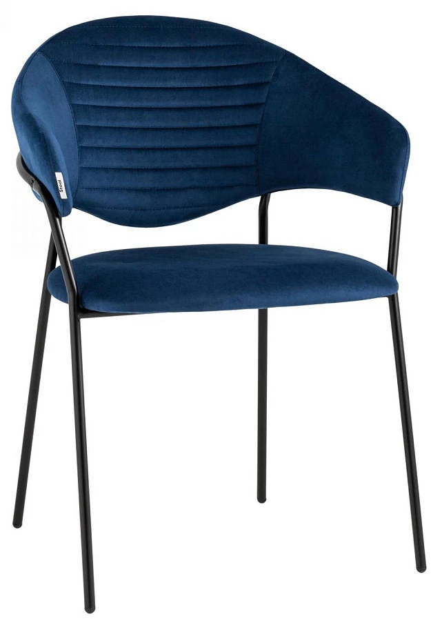 Стул Алексис велюр синий