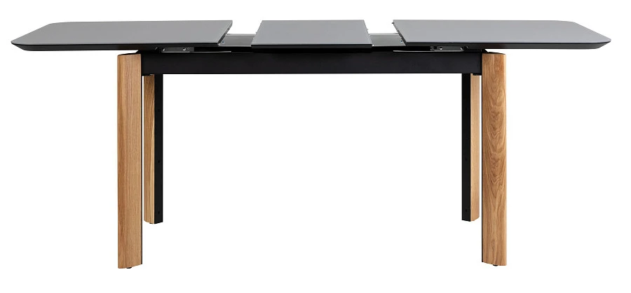 Стол раскл. Combi Glass 120-150 Automatic Natur/Dark matte glass - фото 3
