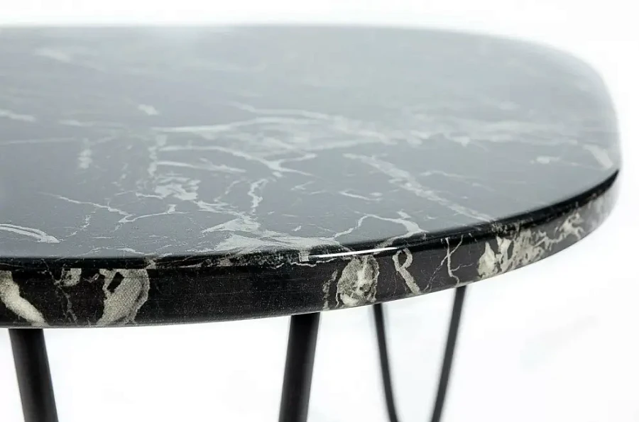 Кофейный столик Marble Black 0.35x0.7x0.5м - фото 2