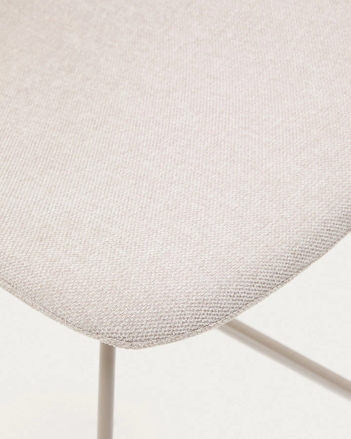 Стул Zahara бежевого цвета со стальными ножками - фото 8