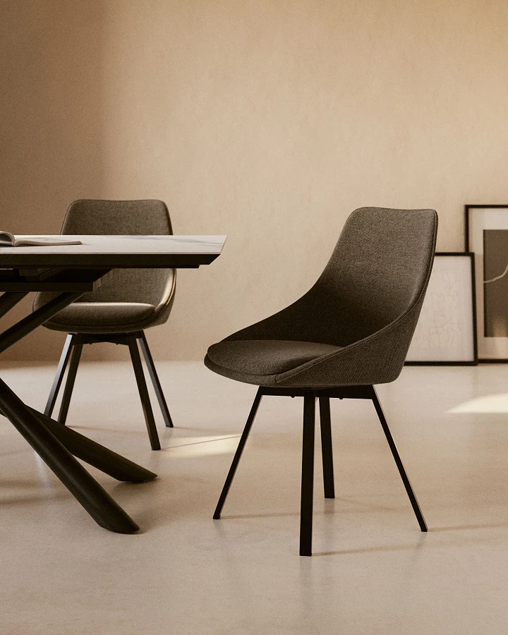 Стул Haston темно-серый - фото 3