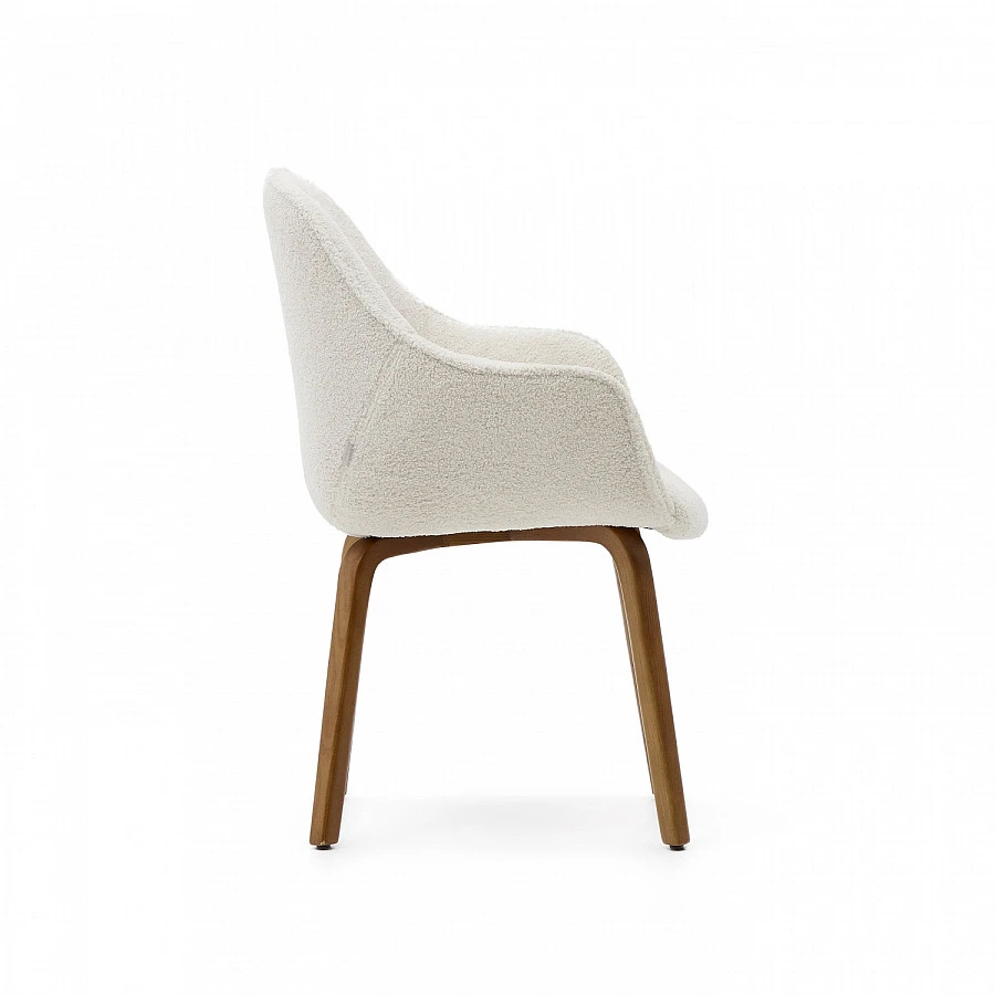 Aleli Стул из бел.синели/ножки орех.ясень - фото 4