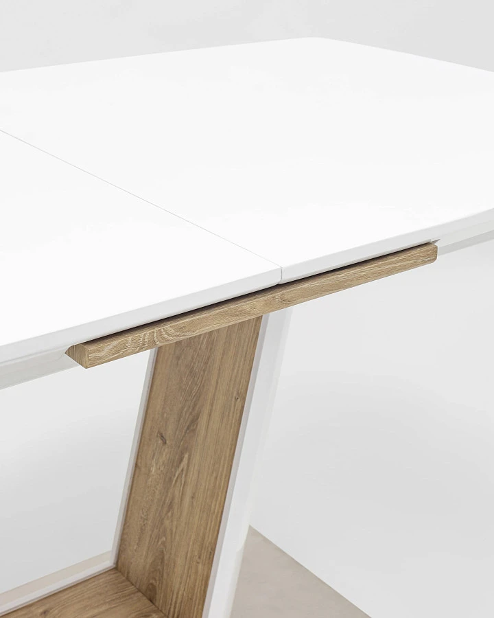 Стол обед. раскладной Атланта 160-200*90 белый - фото 7