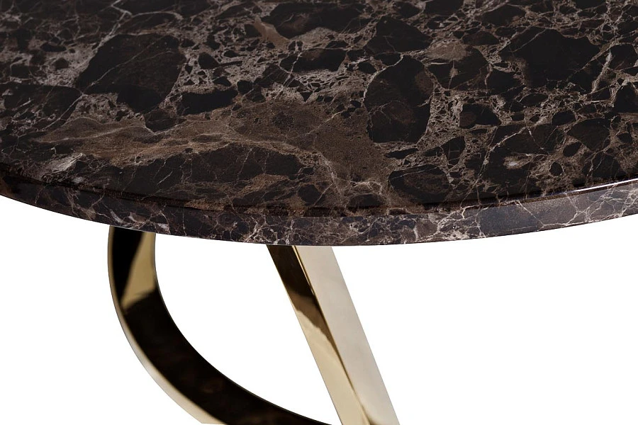 Стол журнальный Dark Emperador  d100*40,6см - фото 2