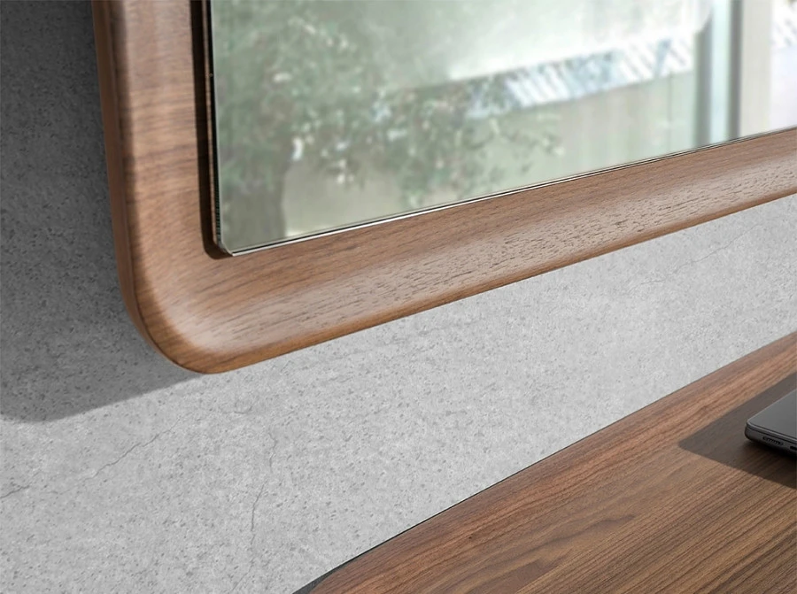 Настен. зеркало 3248/415-G в раме из ореха - фото 8