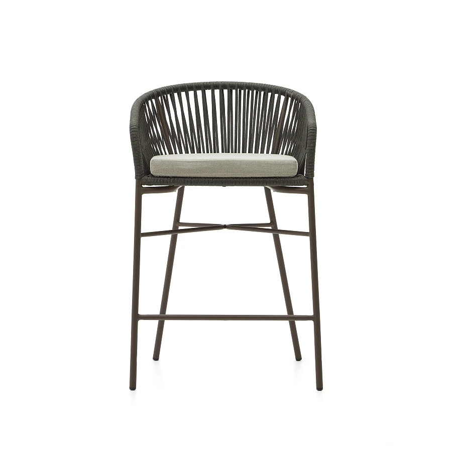 Стул Yanet из зеленой веревки, высота 65 см - фото 8