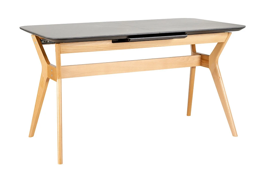 Стол раздвиж. Нарвик Ceramic 140-180 Automatic Natur/Dark marble