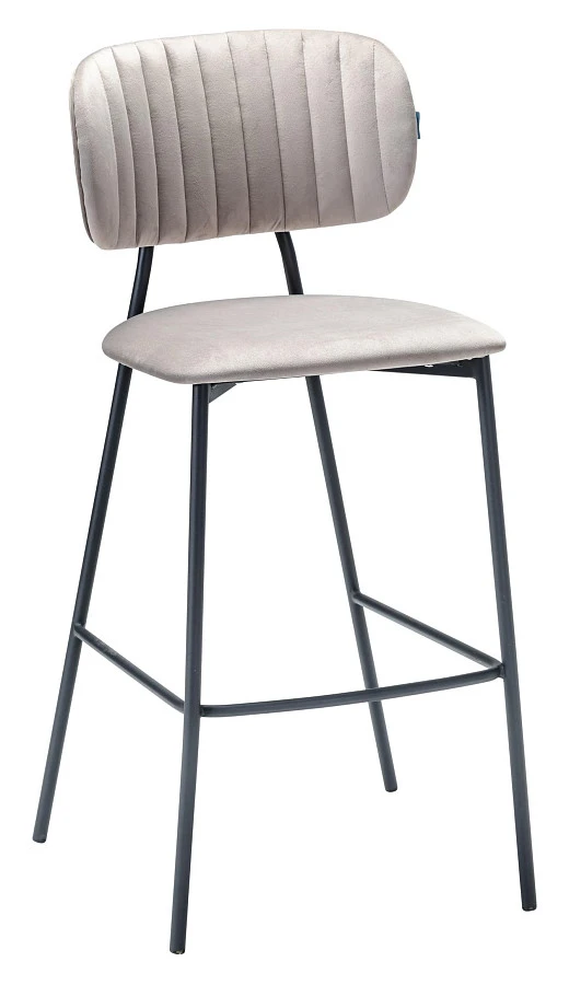 Стул барный Fendi серый