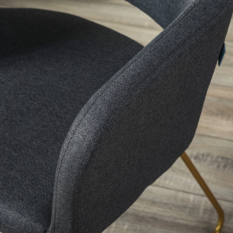 Кресло Oscar тёмно-серый/Линк золото - фото 11
