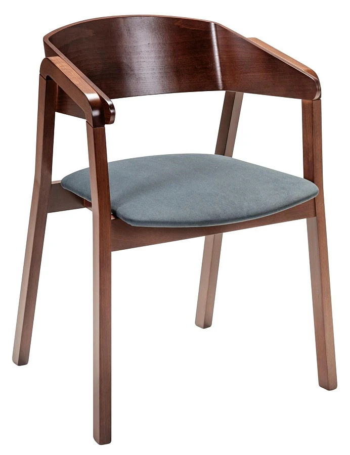 Кресло Dalia Grey/Темный орех