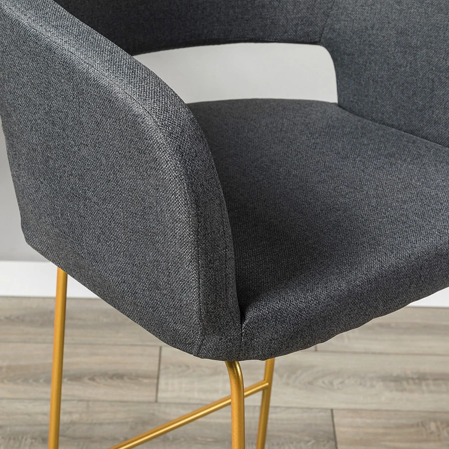 Кресло Бар. Oscar тёмно-серый/Линк золото - фото 11