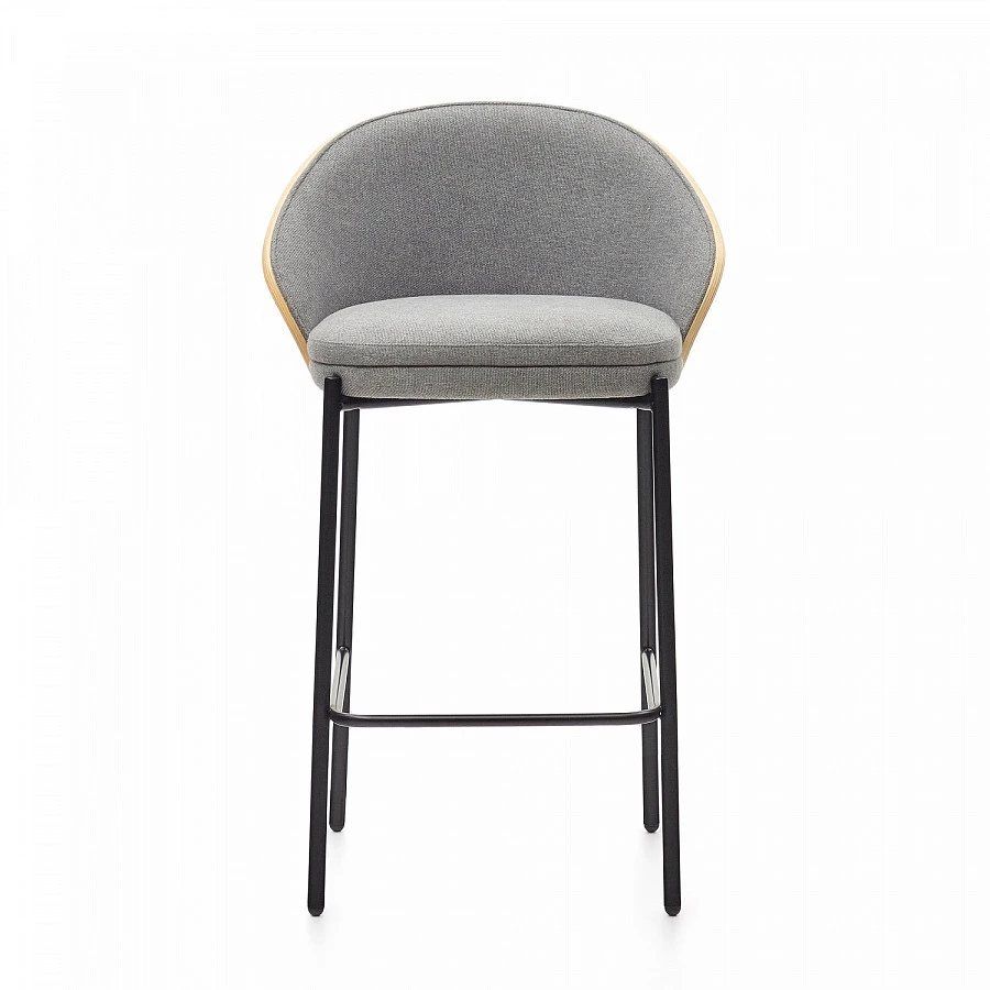 Eamy св.-сер.стул БАР/шпон.ясеня - фото 2