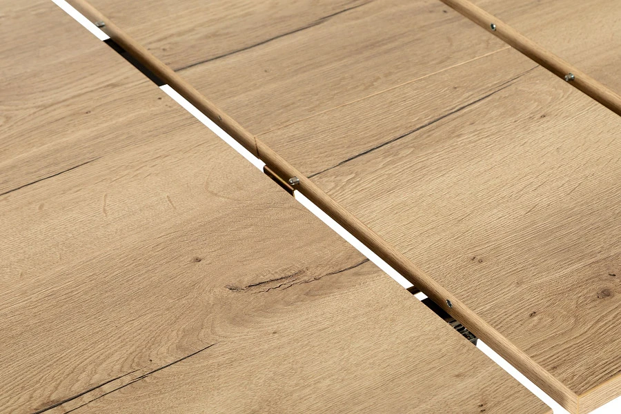 Стол Месси Prime раздвиж. 90*90+30 Галифакс Натур/Бабочка - фото 16