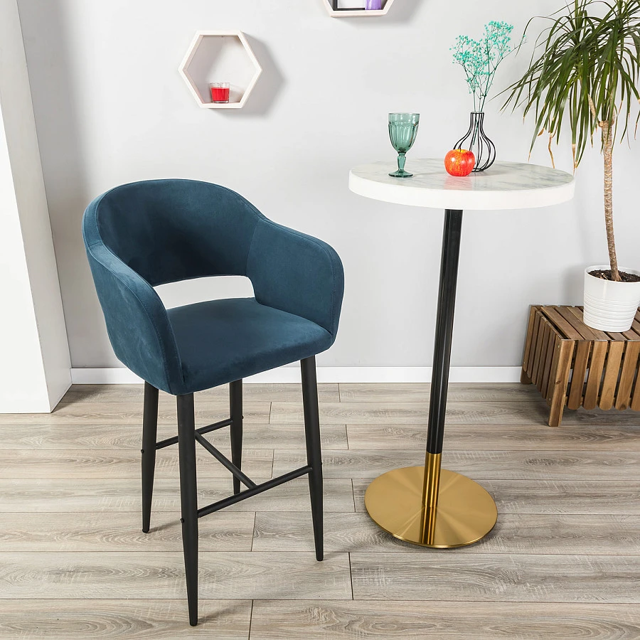 Кресло Бар.Oscar Diag blue/черный - фото 10