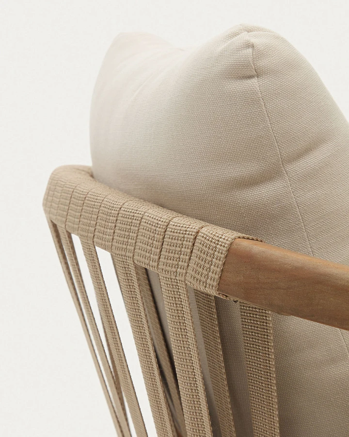 Malaret Стул из массива эвкалипта и белого шнура - фото 11