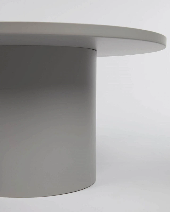 Круглый журнальный столик Fleksa серый 72см - фото 13