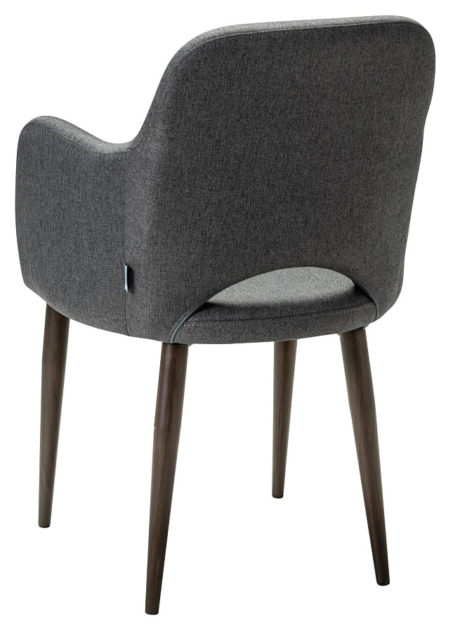 Кресло Ledger темно-серый/т. орех - фото 4