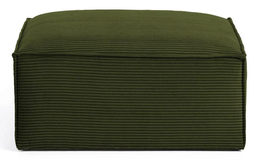 Пуф для ног Blok зеленый вельветовый 90 x 70 cm - фото 4