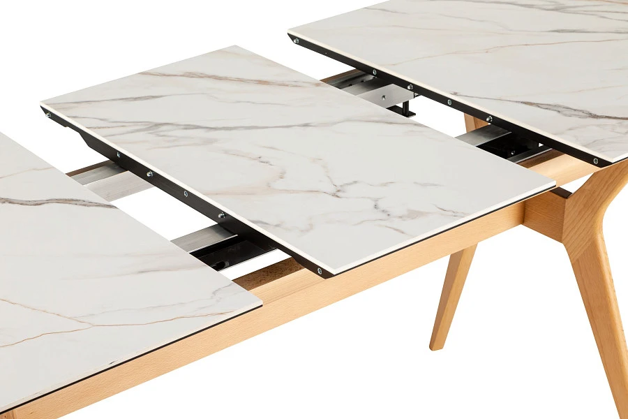 Стол раздвиж. Нарвик Ceramic  140-180 Automatic Natur/Light marble - фото 4