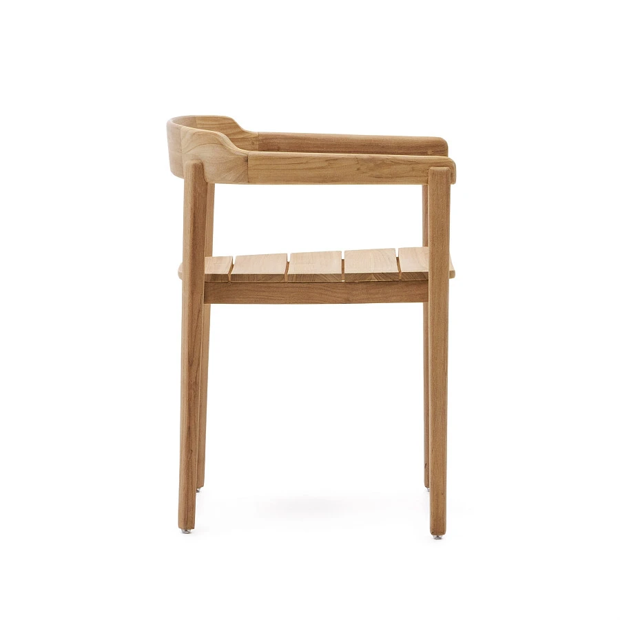 Стул Icaro из массива тикового дерева с натуральной отделкой - фото 9