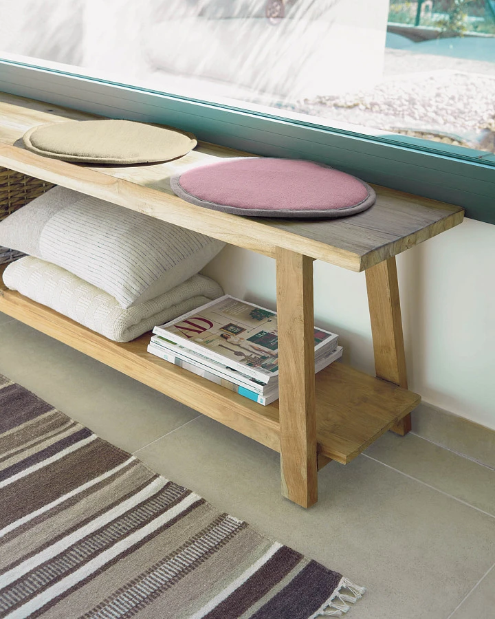 Скамья Safara из переработанного тика 150 см - фото 5