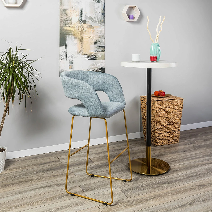 Кресло Бар. Hugs св.сер/Линк золото - фото 7