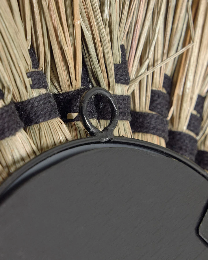 Круглое зеркало Akila из натуральных зеленых волокон 40 см - фото 8