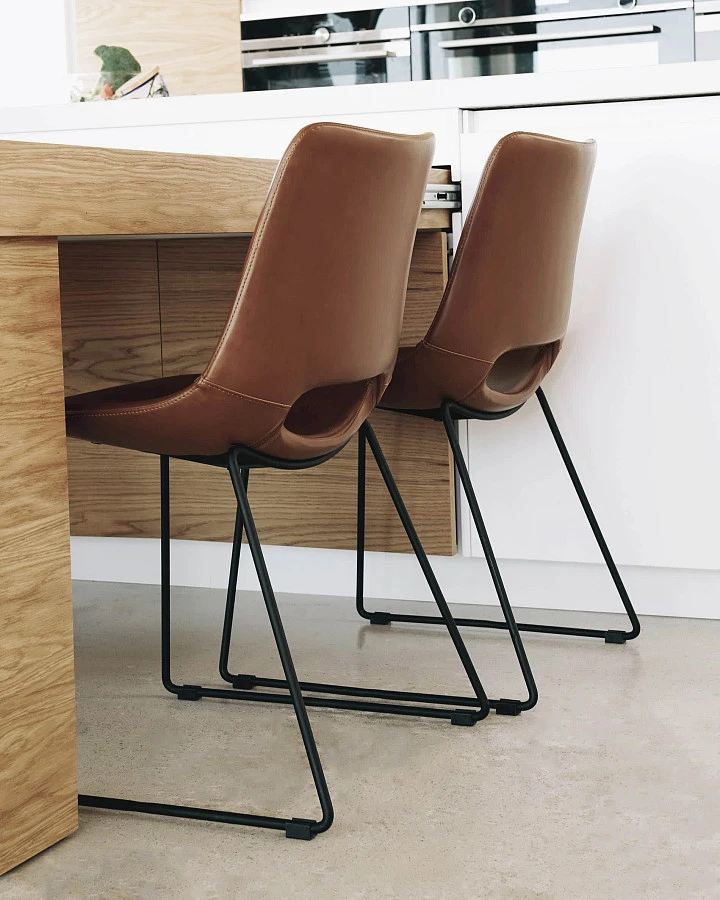Стул Ziggy без подлокотников коричневый - фото 2