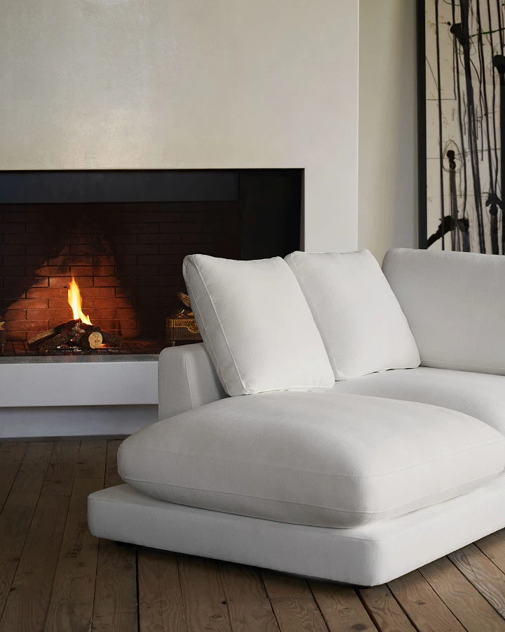 Gala 4-местный диван с левым шезлонгом белый 300 см - фото 3