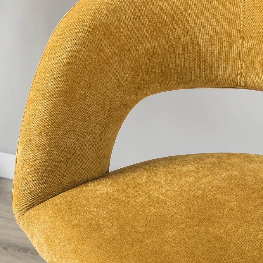 Кресло полубар Hugs желтый/Линк золото - фото 11