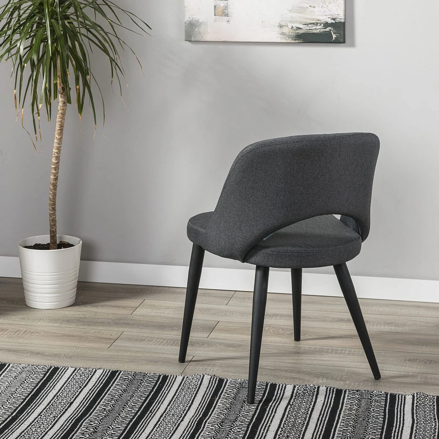 Стул Lars тёмно-серый/черный - фото 9