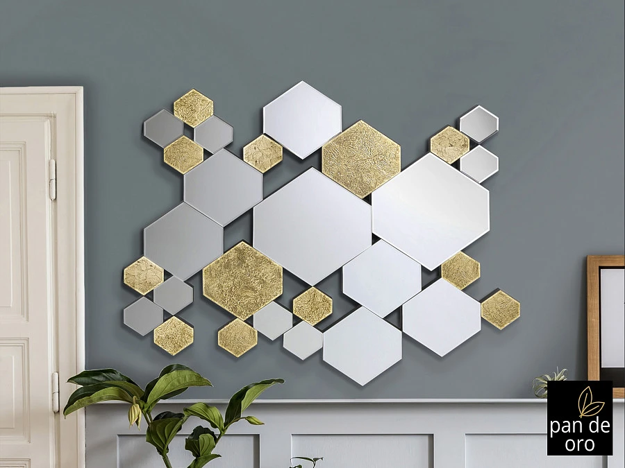 Зеркало Nadia золотое - фото 4