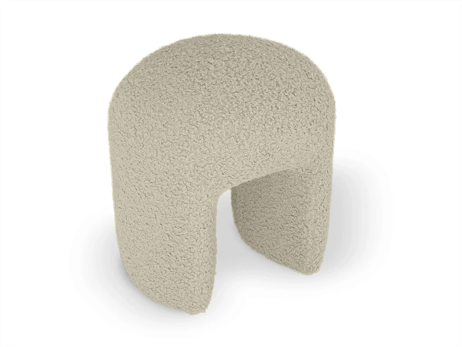 Пуф Shaggy бежевый - фото 7