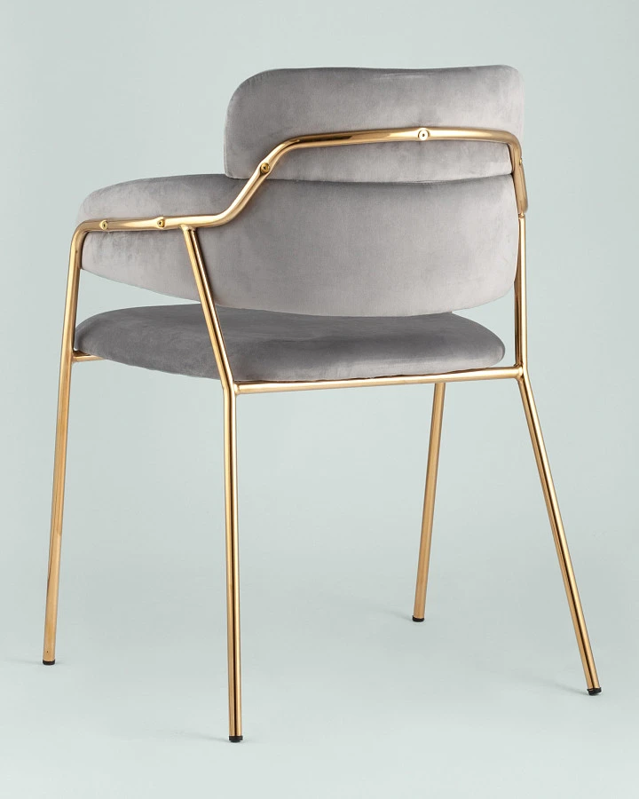 Стул Полин светло-серый - фото 4