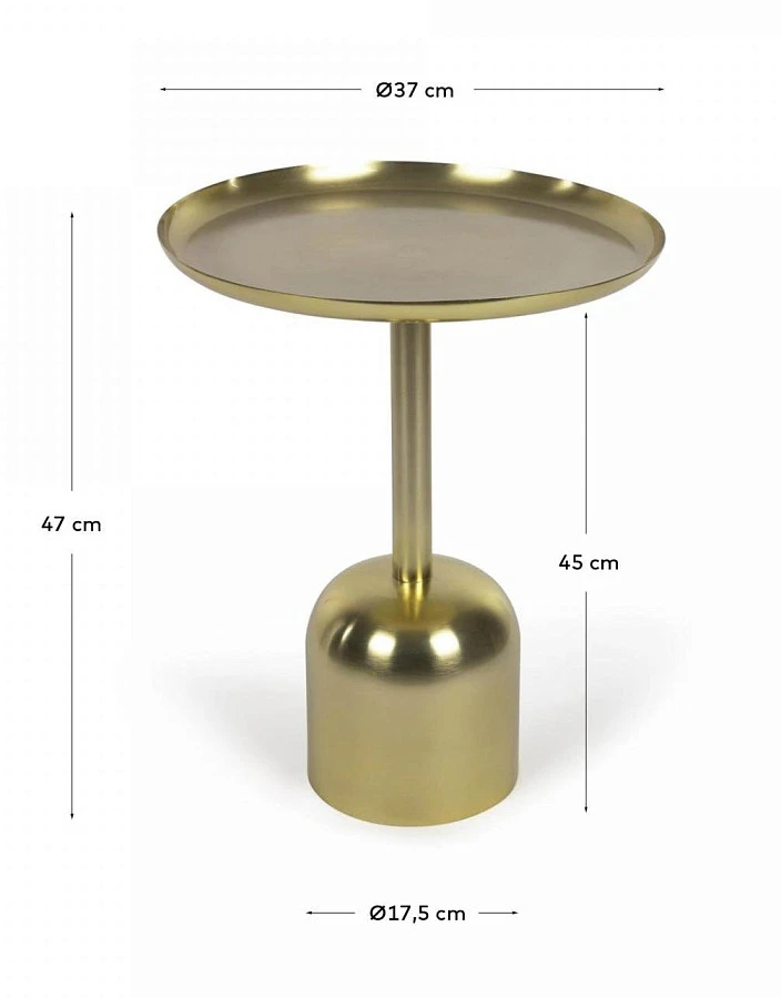 Приставной столик Adaluz d37см/золотой - фото 4