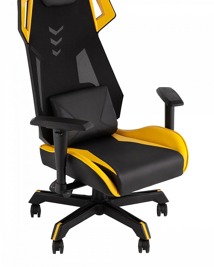 Кресло спортивное TopChairs Рэтчэт желтый - фото 6