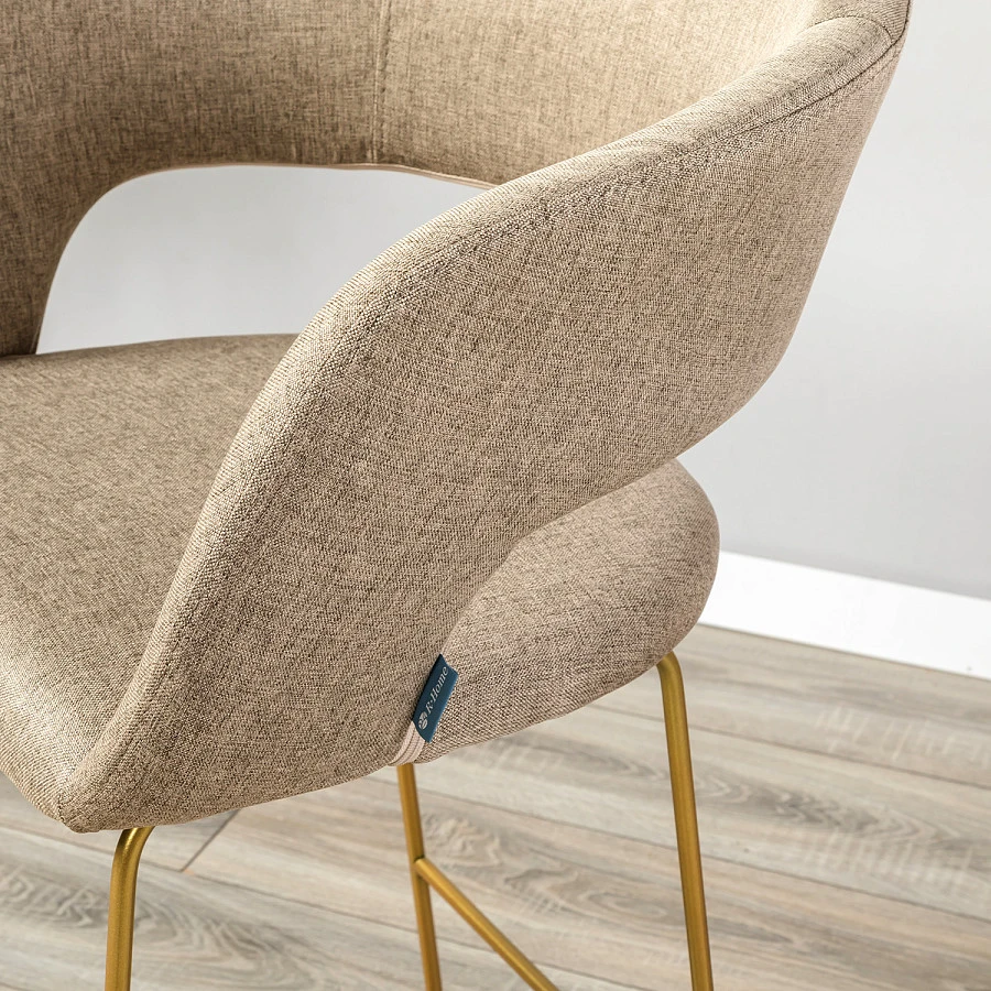 Кресло полубар Hugs beige/Линк золото - фото 11