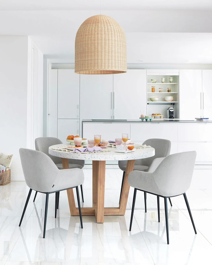 Стул Konna светло-серый вельвет - фото 4