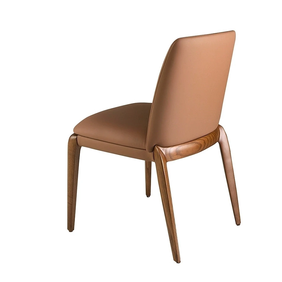 Стул 4135/CH23016 из экокожи коричневого цвета - фото 3