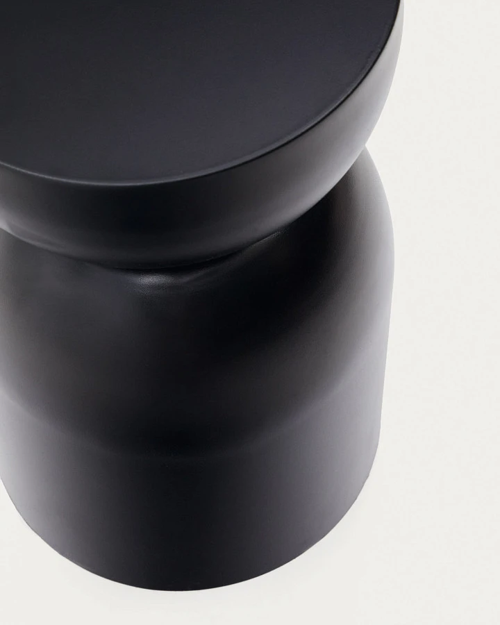 Rachel Приставной столик из металла с черной отделкой Ø 30,5 см - фото 4